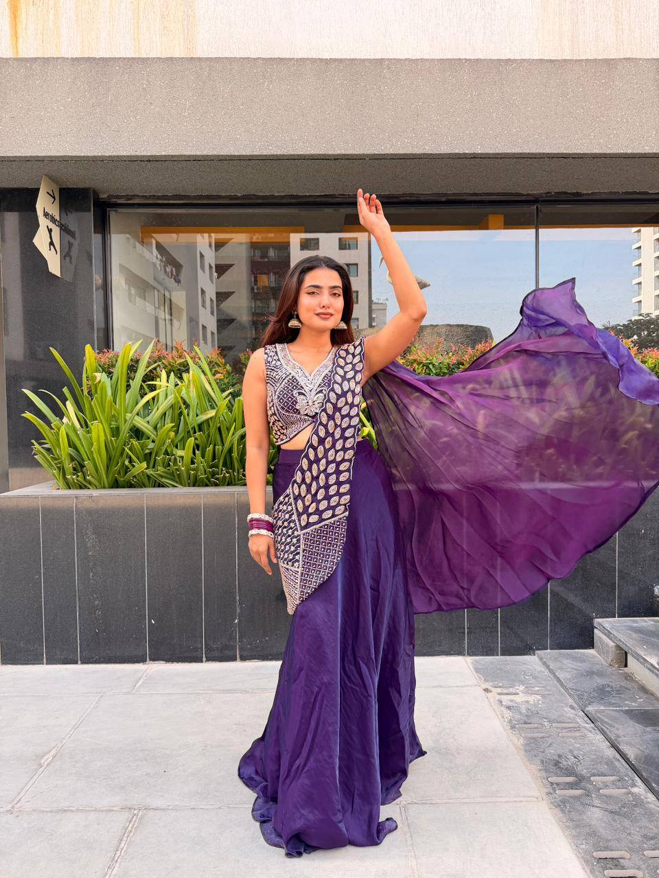  A510 By Amoha Trendz A510 A TO A510 D Series Indian Traditional Wear Collection Fancy Colorful Party Wear Stitched Sarees At Wholesale Price